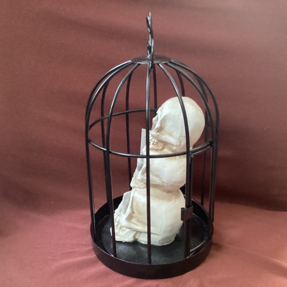 Spooky Village Halloween Lighted Cage Decor New  9” - Picture 8 of 10